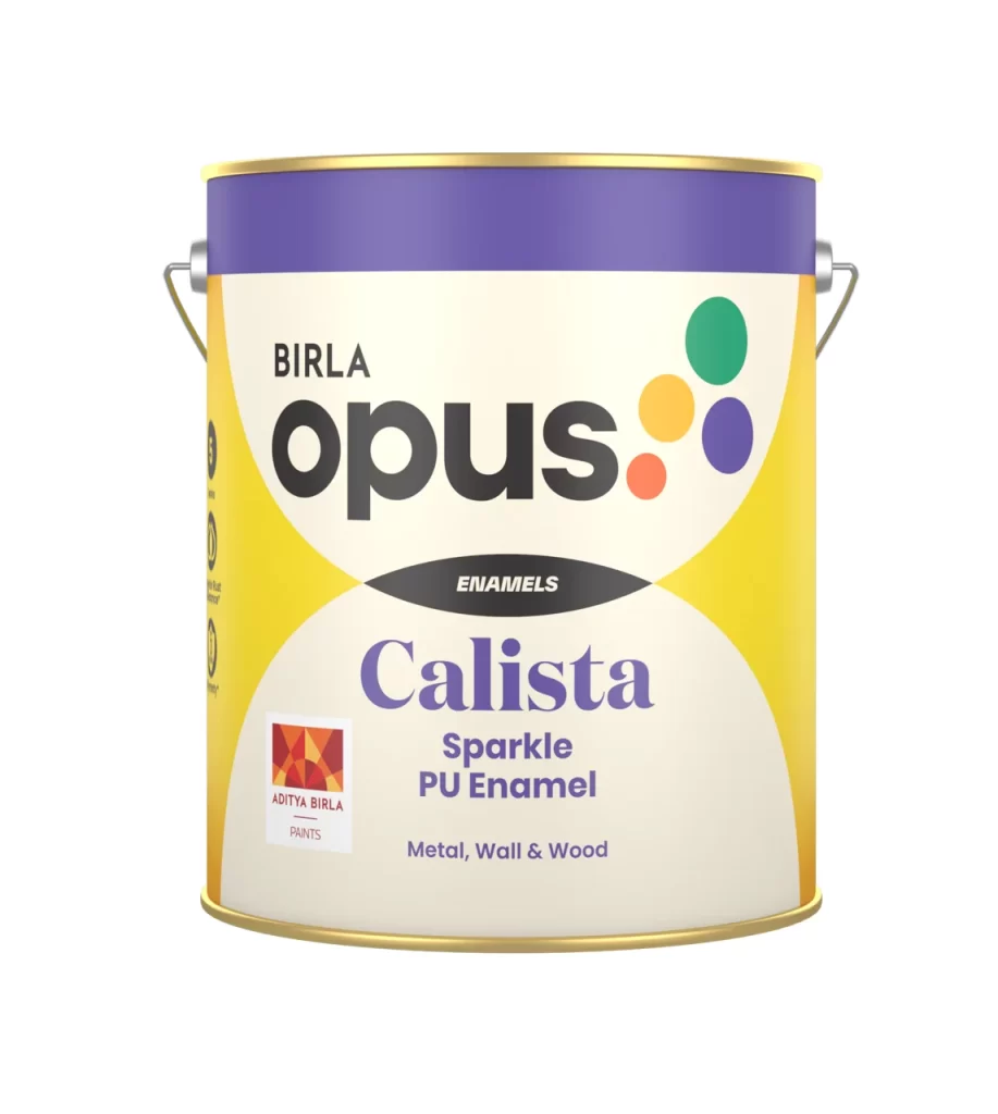 adura paint emporium birla opus calista sparkle PU enamel