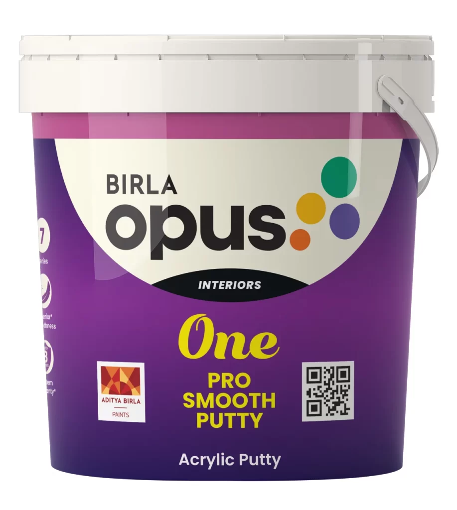 adura paint emporium birla opus one pro smooth putty acrylic putty