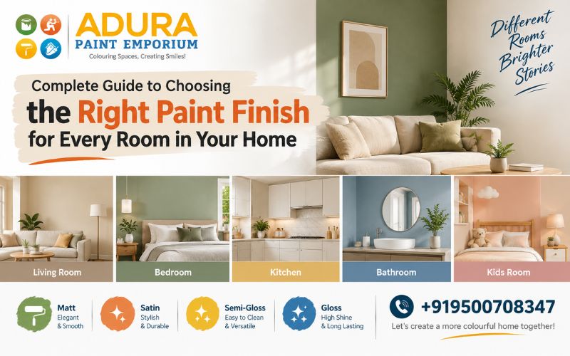 Right Paint Finish for Every Room in Your Home