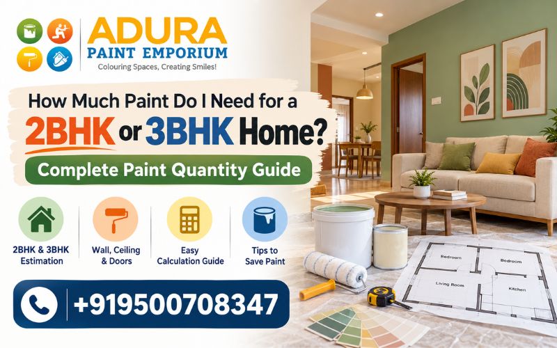 2bhk and 3bhk home paint quantity guide